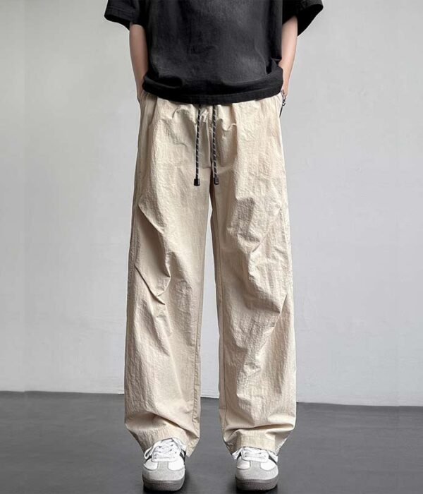 Fashionable elastic waistband casual wear baggy sport pants - Image 2