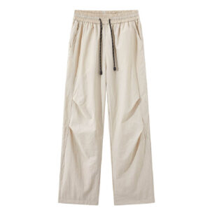 Fashionable elastic waistband casual wear baggy sport pants