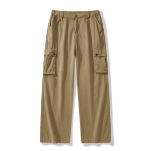 Fashionable elastic waistband organ pocket casual wear in stock