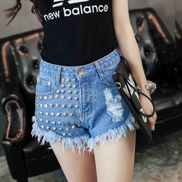 2025 fashionable summer sexy hot pants women short jeans denim - Image 4